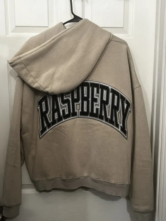 GvGallery Raspberry Patch Zip Up Hoodie