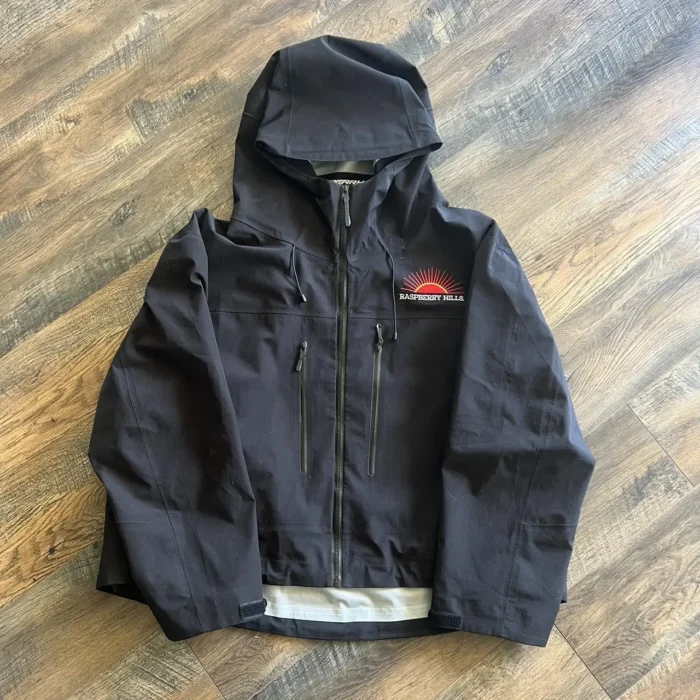 GV Gallery Cropped Black Rain Jacket