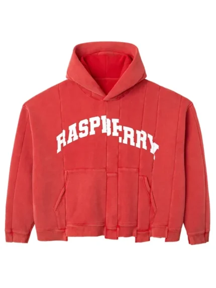 The GV Gallery Raspberry Hills Red Spliced Hoodie